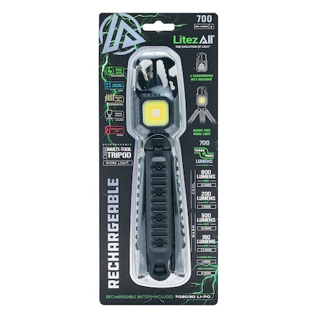 Litezall Tripod Work Light with Driver Bits LA-TRIPODWRKBITS-4/16